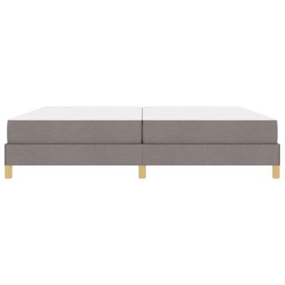 Boxspring bed Taupe en Bruin 200 x 200 cm
