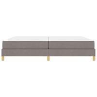 Boxspring bed Taupe en Bruin 200 x 200 cm - thumbnail