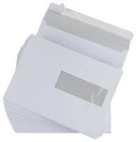 Gallery enveloppen ft 156 x 220 mm, venster rechts, stripsluiting, binnenzijde grijs, 500 stuks - thumbnail