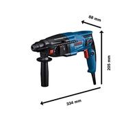 Bosch Professional GBH 2-21 SDS-Plus-Boorhamer 230 V 720 W Incl. koffer - thumbnail