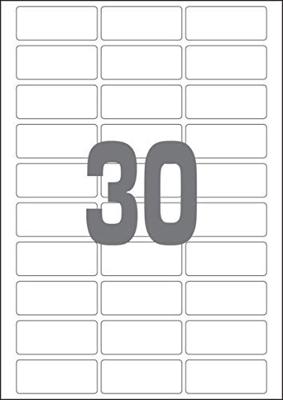 A4 etiketten 60 x 25 mm wit 100 vel Sorex - thumbnail