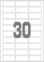 A4 etiketten 60 x 25 mm wit 100 vel Sorex - thumbnail