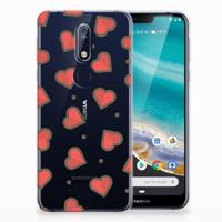 Nokia 7.1 | TPU bumper | Hearts - thumbnail