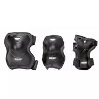 Roces - super skatebescherming 3-pack - knie, pols & elleboog - volwassenen - zwart - maat m - thumbnail