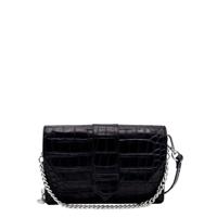 MOSZ Krisbag Telefoontasje Croco Black Silver - thumbnail