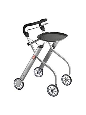 Trust Care Let's Go Indoor rollator walnoot/chroom