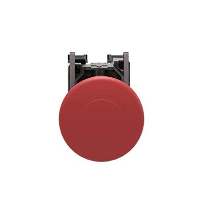 Schneider Electric XB4BT845 Paddestoelschakelaar Metalen frontring, Met NOT-AUS schakelaar, Rond, Terugstelbaar 120 V/AC 6 A 1x NC, 1x NO IP66, IP67, IP69,