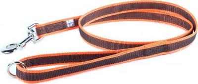 Antislip Hondenriem - 20mm x 1,2m - Met handvat & O-ring - Oranje