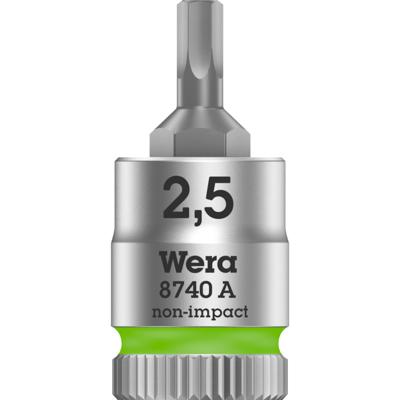 Wera 8740 A 05003331001 Inbus Dopsleutel-bitinzet 2.5 mm 1/4 2.5 mm 1/4 (6,3 mm)