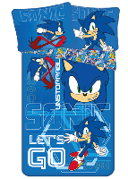 Sonic Dekbedovertrek Let&apos;s Go 140 x 200 cm - thumbnail