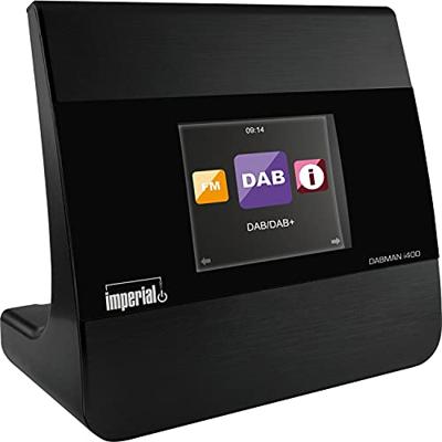Imperial DABMAN i400 Internetradio-adapter DAB+, VHF (FM), Internet Bluetooth, DLNA, WiFi, Internetradio Geschikt voor DLNA, Multiroom ondersteuning Zwart