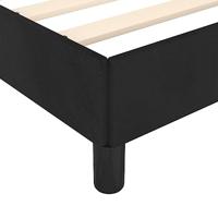 Bedframe zonder matras 140x190 cm fluweel zwart - thumbnail