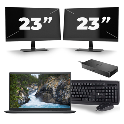 Dell Vostro 14 5410 - Intel Core i5-11e Generatie - 14 inch - 16GB RAM - 256GB SSD - Windows 11 + 2x 23 inch Monitor Dell Vostro 14 5410 - Intel Core i5-11e Generatie - 14 inch - 16GB RAM - 256GB SSD - Windows 11 + 2x 23 inch Monitor