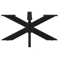 Salontafelpoot spider vorm 98x58x(42-43) cm staal zwart - thumbnail