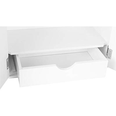 Poppen garderobe kast - wit