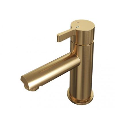 Brauer Gold Edition Lage Opbouw Wastafelmengkraan Model E Goud Geborsteld PVD