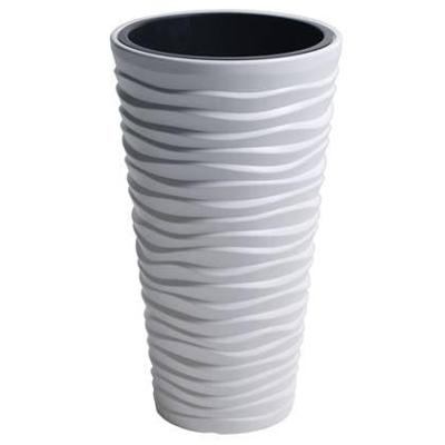Prosperplast Bloempot (35 x 35 x 62 cm, Wit)