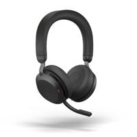 Jabra Evolve2 75 On Ear headset Bluetooth, Kabel Stereo Zwart Ruisonderdrukking (microfoon) Volumeregeling, Microfoon uitschakelbaar (mute), Indicator voor - thumbnail