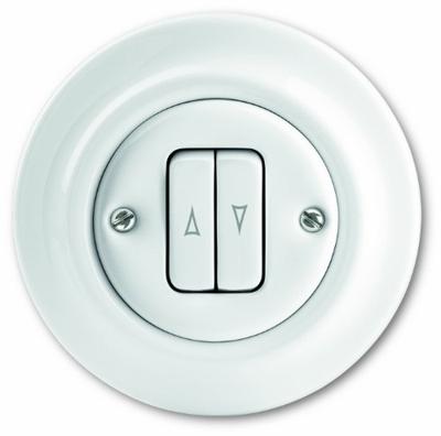 Busch-Jaeger 2CKA001413A1089 Jaloezie-knop Inzetstuk Decento Wit 1 stuk(s)