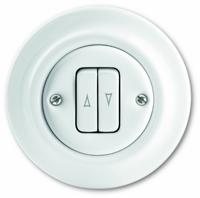 Busch-Jaeger 2CKA001413A1089 Jaloezie-knop Inzetstuk Decento Wit 1 stuk(s) - thumbnail