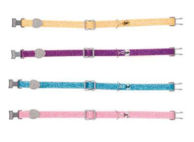 TRIXIE HALSBAND KAT GLITTER MET KUNSTSTOF SLUITING ASSORTI TRIXIE HALSBAND KAT GLITTER MET KUNSTSTOF SLUITING ASSORTI