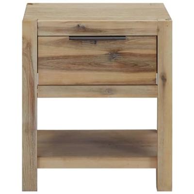 Nachtkastje met lade 40x30x48 cm massief acaciahout