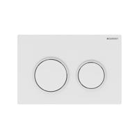 Geberit Omega 20 bedieningspaneel wit voor Geberit Omega inbouwreservoir 12cm - thumbnail