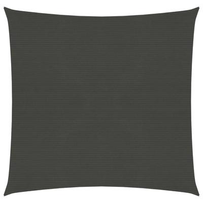 VidaXL Zonnezeil 160 g/m² 6x6 m hdpe antracietkleurig