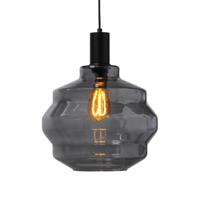 Masterlight Hanglamp zwartPorto met Ball smoke glas - Ø 30cm - 2710-05-05-4 - thumbnail