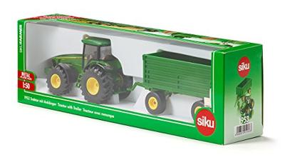 Siku 1953 John Deere met aanhanger 1:50 - thumbnail
