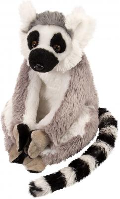 Wild Republic knuffel ringstaartje junior 20 cm pluche grijs