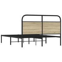 Bedframe zonder matras bewerkt hout sonoma eikenkleur 140x200cm - thumbnail