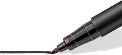 Staedtler Lumocolor permanent S F M B DRY SAFE 31-9WP4GS Permanent marker Zwart Watervast: Ja