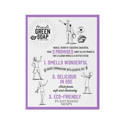 Marcel&apos;s Green Soap Handzeep blok- lavendel & rozemarijn - 90gr - thumbnail