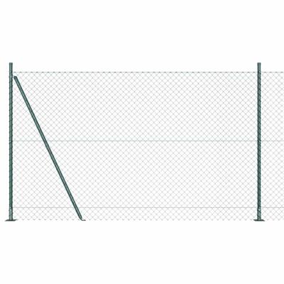 VidaXL Afrasteringspaal groen 10 x 1,5 m (40 x 40 mm gaas)