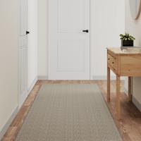 VidaXL Tapijtloper 80x200 cm sisal-look zilverkleurig - thumbnail