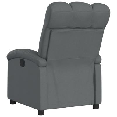Fauteuil elektrisch verstelbaar stof donkergrijs