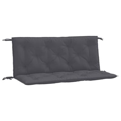 VidaXL Tuinbankkussen 120x(50+50)x7 cm oxford stof antracietkleurig