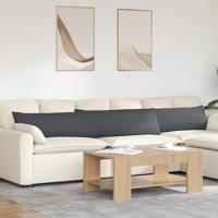 VidaXL Sofa kussens 2 stuks donkergrijs 200 x 40 cm cordstof - thumbnail