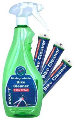 SQUIRT bio bike wash concentrate makes 3 bottles of 750ml each