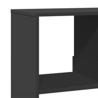 Boekenkast 100x33x125,5 cm bewerkt hout zwart - thumbnail