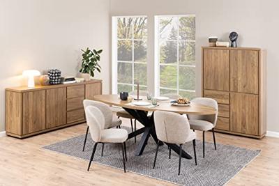 Sohome Eetkamerstoel 'Sophia' Bouclé, kleur Beige Sohome Eetkamerstoel 'Sophia' Bouclé, kleur Beige