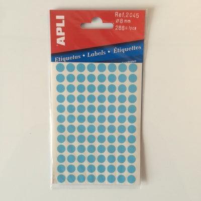 Apli mapje permanent 8mm rond blauw 288x