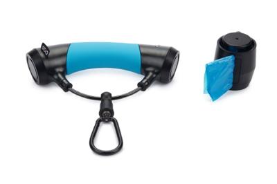 Gismo Handgreep Met Poepzakhouder - Hondenriem - Lichtblauw