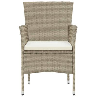 5-delige Tuinset poly rattan beige - thumbnail