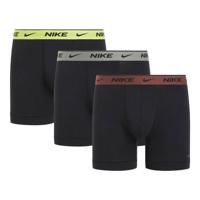 Nike Everyday Cotton Boxershort Brief 3-Pack Zwart Brons Grijs Geel - thumbnail