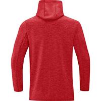 JAKO 6729 Sweater Met Kap Premium Basics - Rood Gemeleerd - XL - thumbnail