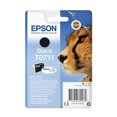 Epson inktcartridge T0711, 245 pagina&apos;s, OEM C13T07114012, zwart - thumbnail