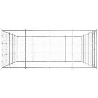 Hondenkennel 24,2 m² gegalvaniseerd staal - thumbnail