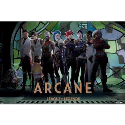 Poster Arcane - Characters in Zaun Arcade 61x91,5cm Poster Arcane - Characters in Zaun Arcade 61x91,5cm